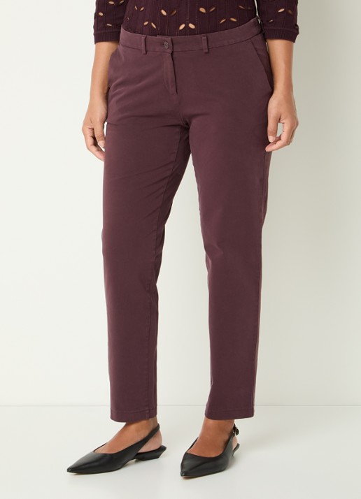 BRAX Maron mid waist slim fit broek met steekzakken - detail 3 koper