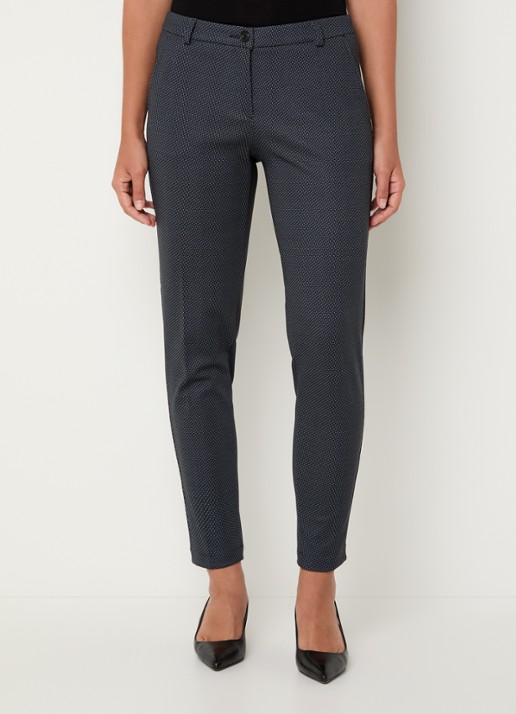 BRAX Maron S mid waist slim fit cropped chino met elastische band