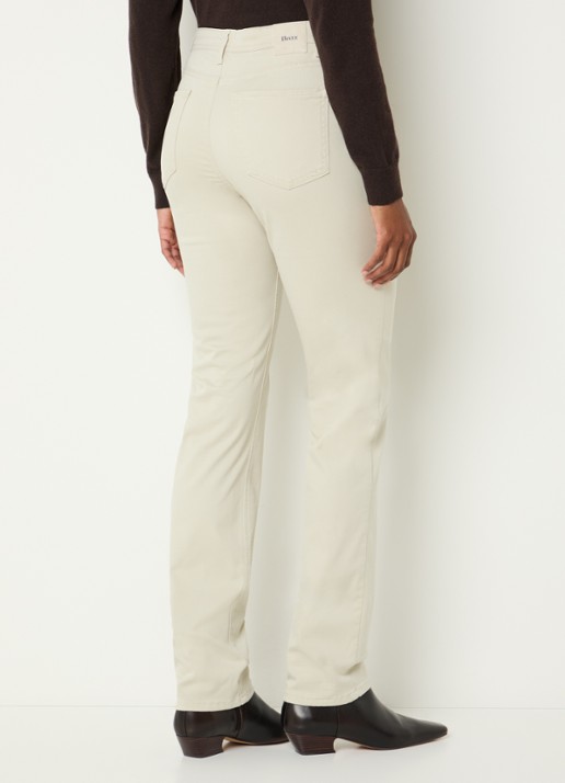 BRAX Mary high waist slim fit chino met steekzakken - achterkant 3 gebroken wit