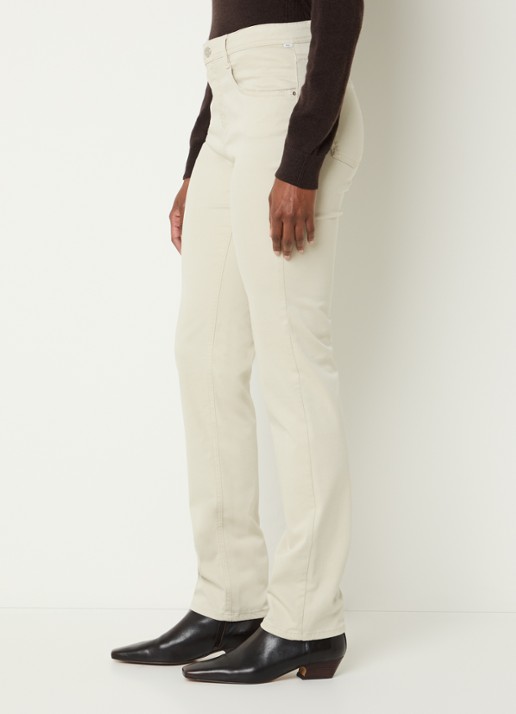 BRAX Mary high waist slim fit chino met steekzakken - detail 2 gebroken wit