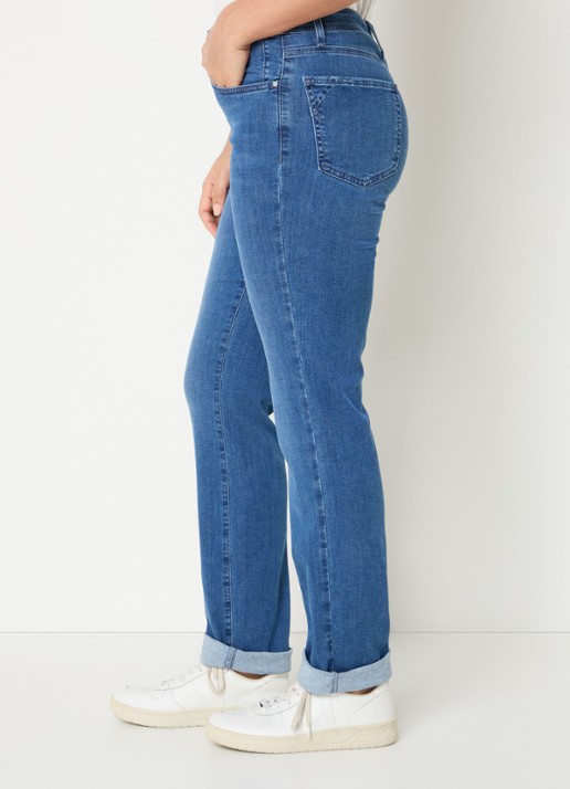 BRAX Mary high waist slim fit jeans met steekzakken - detail 2 indigo