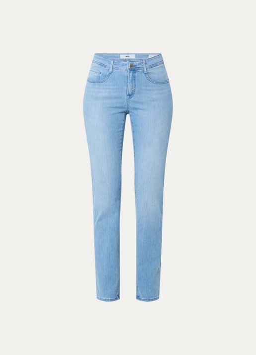 BRAX Mary high waist slim fit jeans met steekzakken - voorkant lichtblauw