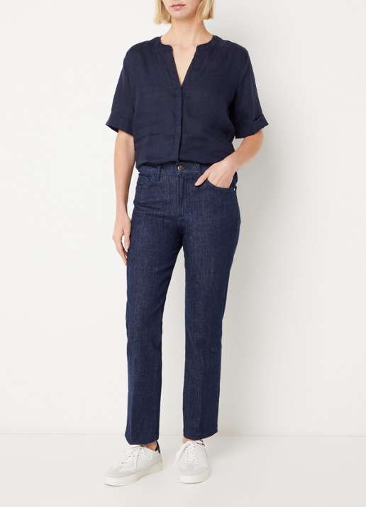 BRAX May high waist slim fit jeans met gekleurde wassing - voorkant 2 donkerblauw
