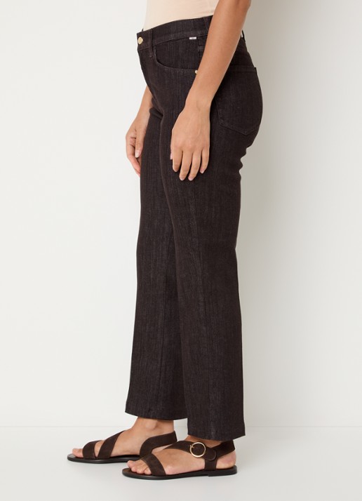 BRAX May S high waist loose fit jeans met steekzakken - detail 5 donkerbruin