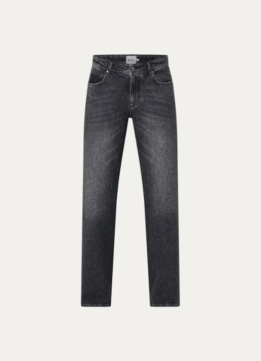BRAX Morgan high waist wide leg jeans  - voorkant 2 donkergrijs