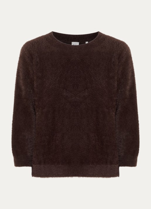 BRAX Noemi fijngebreide pullover - voorkant 2 bruin