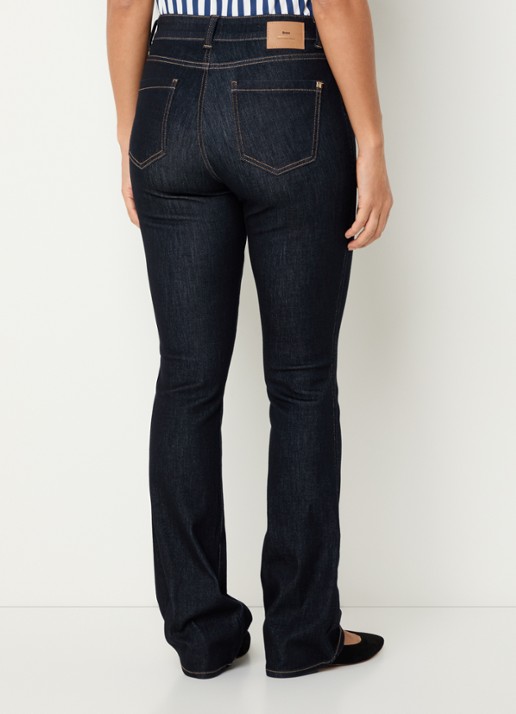 BRAX Shakira high waist bootcut jeans met donkere wassing - achterkant indigo