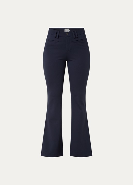 BRAX Shakira high waist loose fit pantalon met steekzakken - voorkant donkerblauw