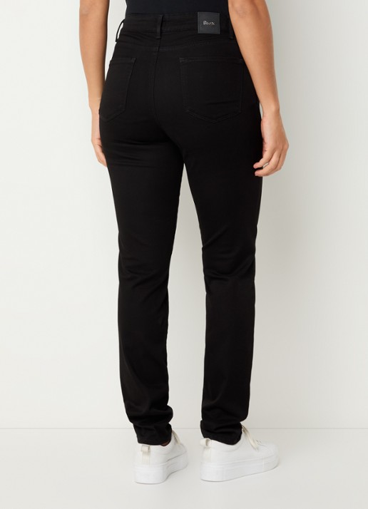 BRAX Shakira high waist slim fit pantalon  - achterkant zwart