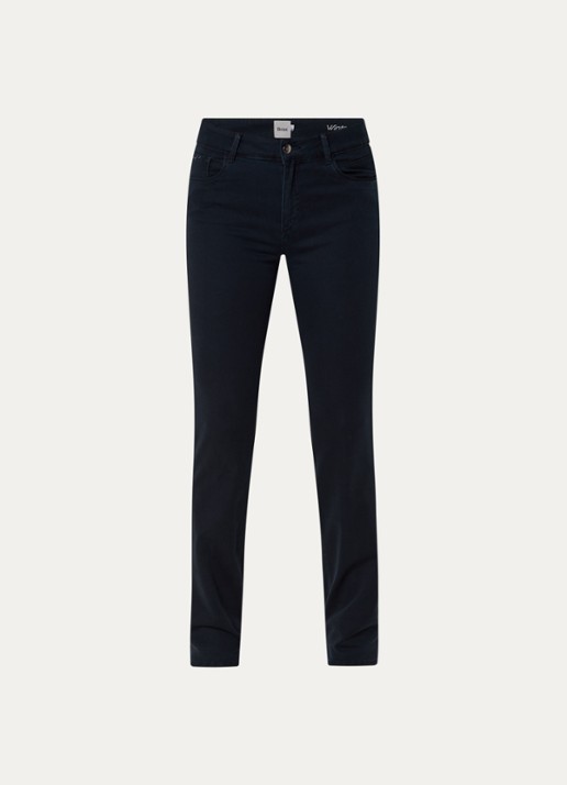 BRAX Shakira high waist slim fit pantalon  - voorkant 4 donkerblauw