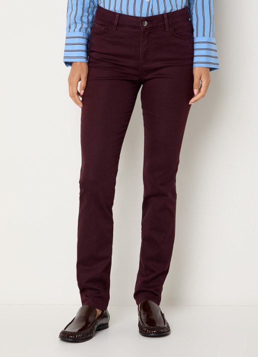 BRAX Shakira high waist slim fit pantalon  - detail 2 bordeauxrood