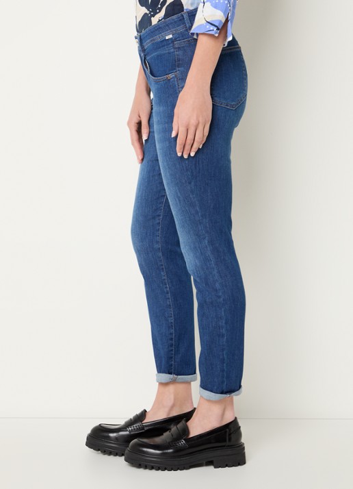 BRAX Shakira mid waist slim fit jeans  met steekzakken - detail 2 blauw