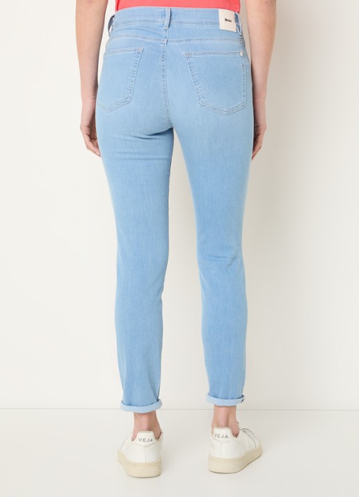 BRAX Shakira mid waist slim fit jeans  met steekzakken - achterkant 5 lichtblauw