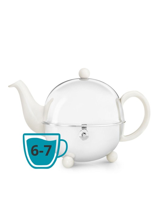 Bredemeijer Cosy theepot 1,3 liter - detail 4 wit