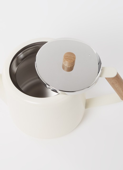 Bredemeijer Duet Design Boston theepot 1,1 liter  - voorkant 2 gebroken wit
