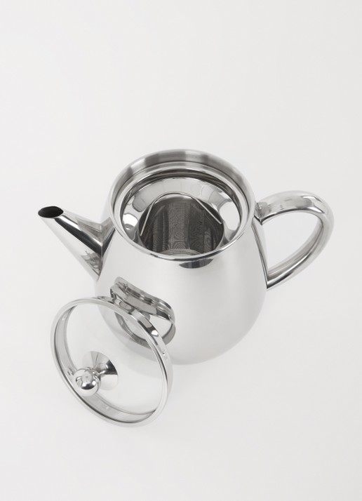Bredemeijer Duet Eva theepot 1,1 liter - voorkant 2 zilver