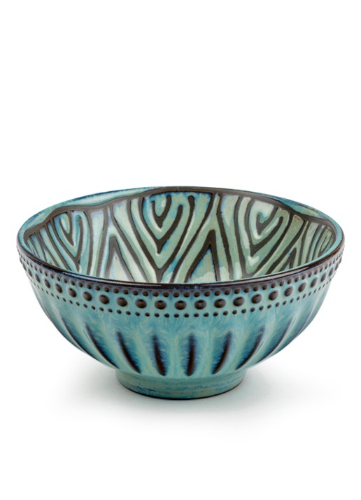 Bredemeijer Jara schaal 12 cm set van 5 - detail blauw
