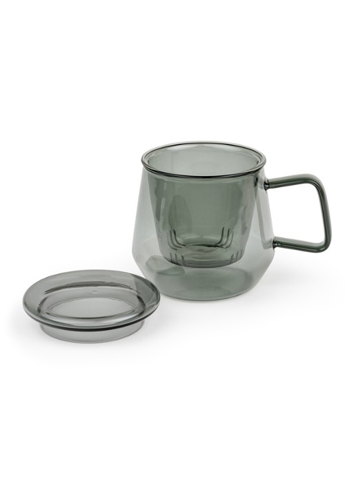 Bredemeijer Tea For One Livorno kopje met theetip en filter 29 cl 3-delig - achterkant 3 zwart