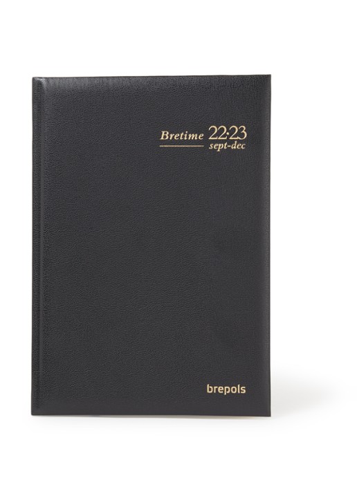 Brepols Bretime weekagenda 16 maanden 2021-2022 - voorkant zwart