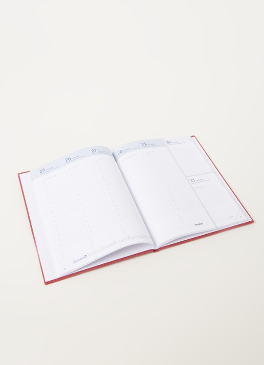 Brepols Prevision schoolagenda 2021-2022 - detail bordeauxrood