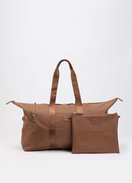 Bric's Large weekendtas met uitneembaar etui - voorkant 5 bruin
