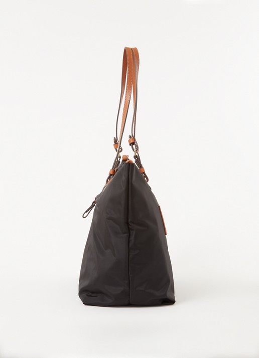 Bric's X-Bag shopper met leren details - detail 2 zwart