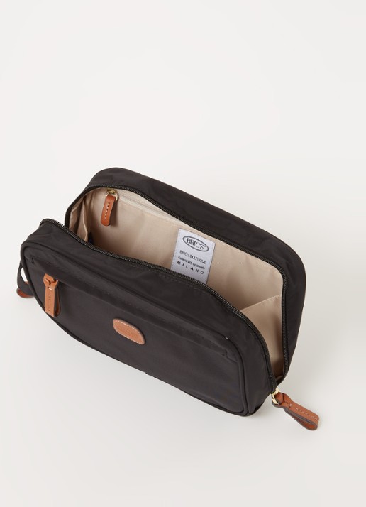 Bric's X-Bag Urban toilettas met leren details - detail 3 zwart