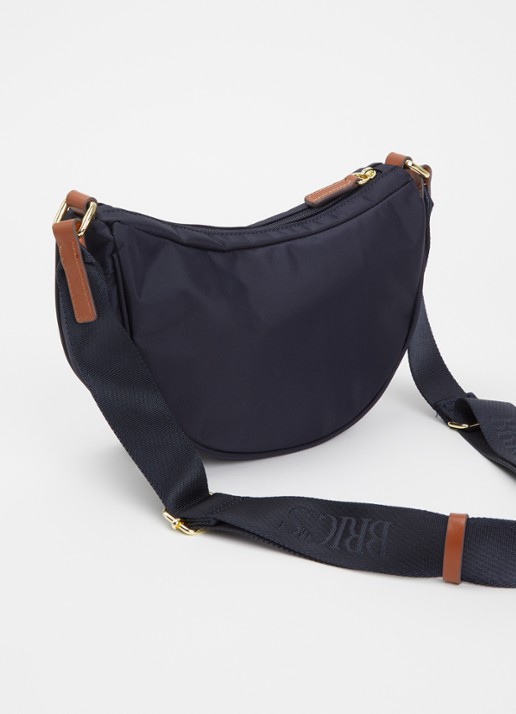 Bric's X-Collection crossbodytas met logo - achterkant 5 donkerblauw