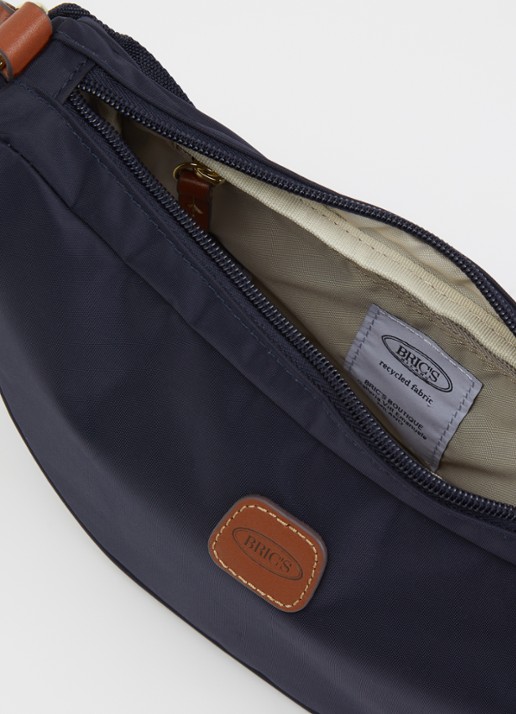 Bric's X-Collection crossbodytas met logo - detail 2 donkerblauw