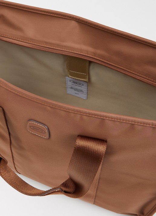 Bric's X-Collection Opera L shopper met afneembare schouderriem - detail lichtbruin