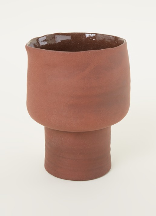 Broste Copenhagen Axil vaas 18,5 cm - voorkant 2 roestbruin