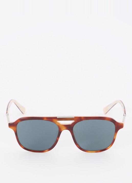 Brunello Cucinelli Piloten zonnebril BC4001S - detail roodbruin