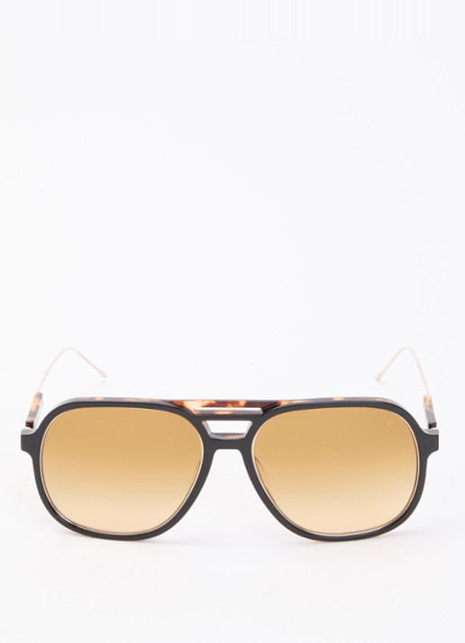 Brunello Cucinelli Piloten zonnebril BC4022S - detail 2 bruin