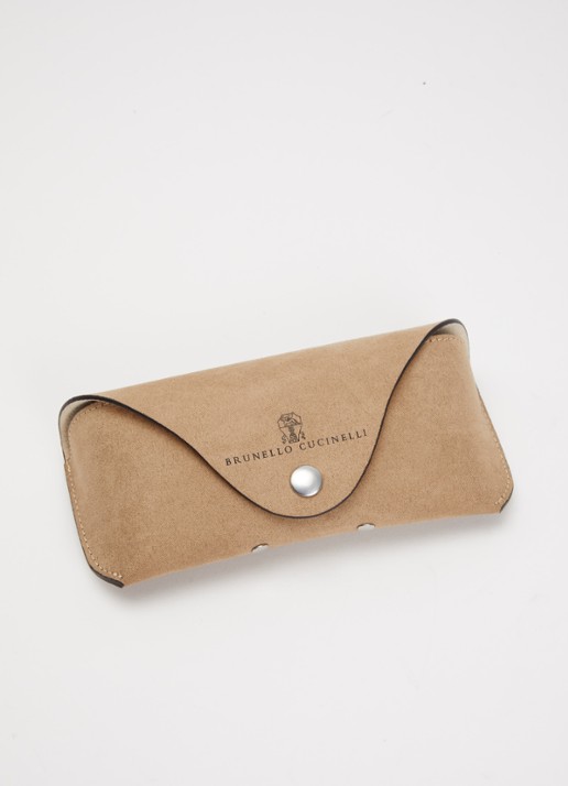 Brunello Cucinelli Retro zonnebril BC2010ST - detail 3 zilver
