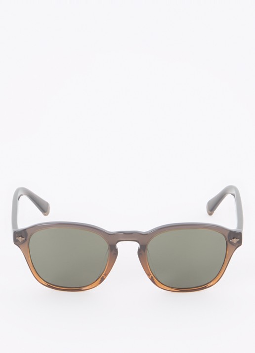 Brunello Cucinelli Retro zonnebril BC4006S - detail 2 donkerbruin