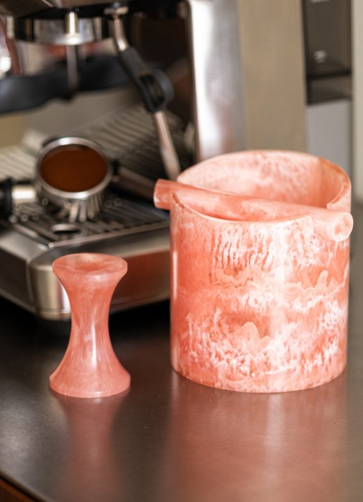Brût Homeware Espresso tamper - achterkant 5 roze