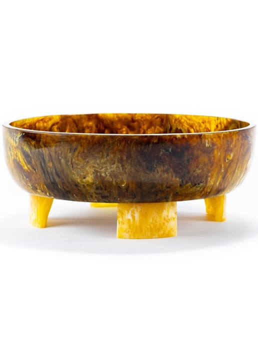 Brût Homeware Pavone saladeschaal 32 cm - voorkant 2 bruin