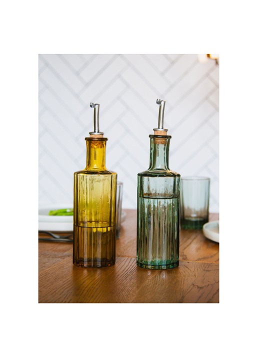 Brût Homeware Reed olie- en azijnfles 30 cl - voorkant 2 groen