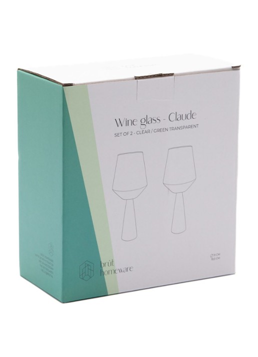 Brût Homeware Wijnglas 40 cl set van 2 - detail 3 groen