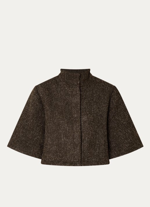 Bruuns Bazaar Cape met tweed-look