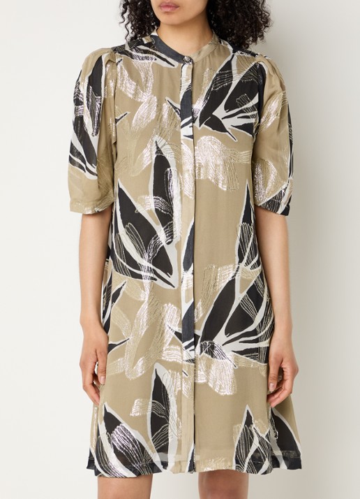 Bruuns Bazaar Diega mini blousejurk met print