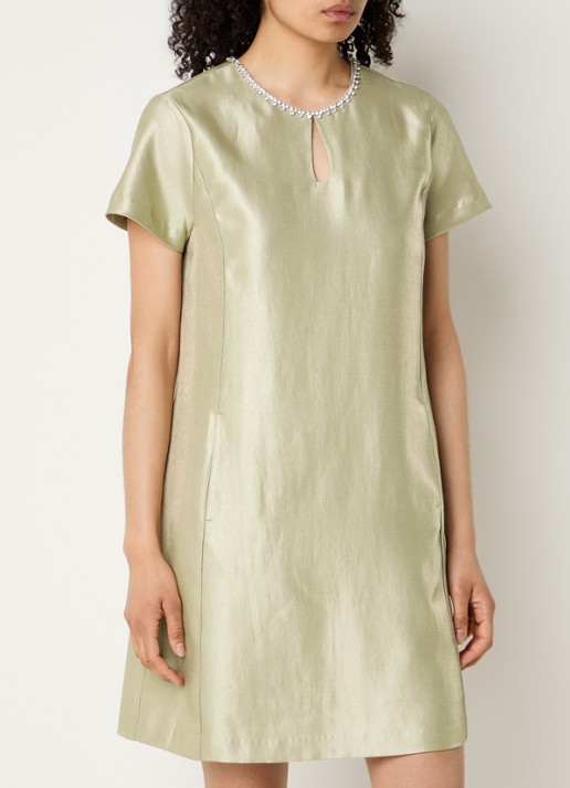Bruuns Bazaar Vinna mini jurk met ronde hals