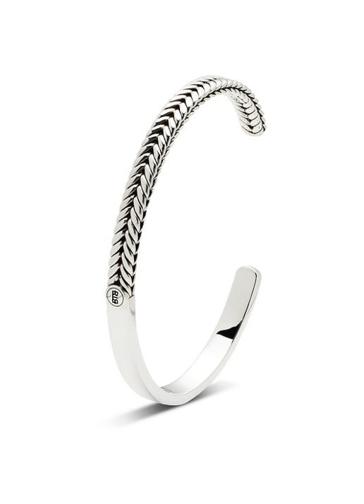 Buddha to Buddha Barbara bangle van zilver - detail zilver