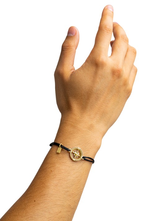 Buddha to Buddha Barbara Compass armband - detail 3 zilver