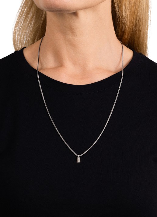 Buddha to Buddha Barbara ketting van zilver - voorkant 3 zilver