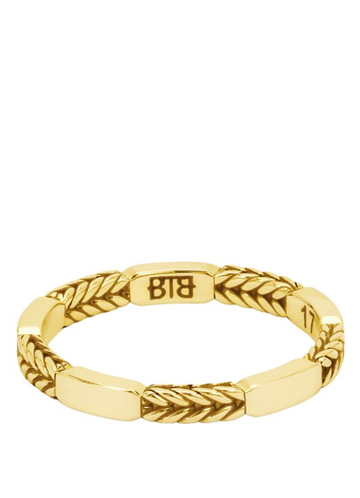 Buddha to Buddha Barbara ring verguld  - voorkant goud
