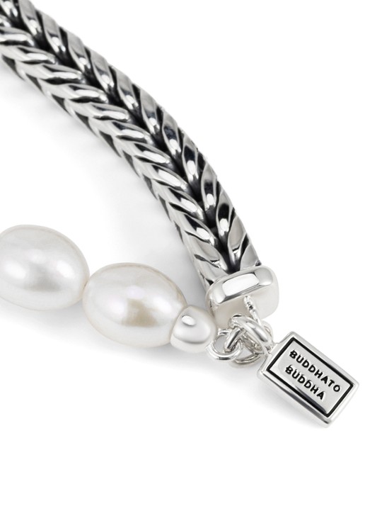 Buddha to Buddha Barbara XS armband van zilver - detail 2 zilver