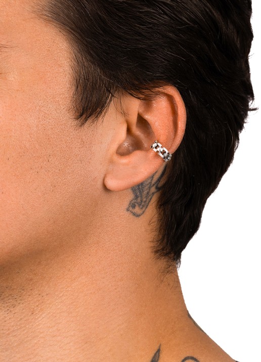 Buddha to Buddha Batul enkele earcuff van zilver - detail 3 zilver