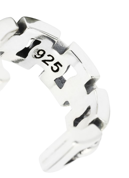 Buddha to Buddha Batul enkele earcuff van zilver - detail 4 zilver