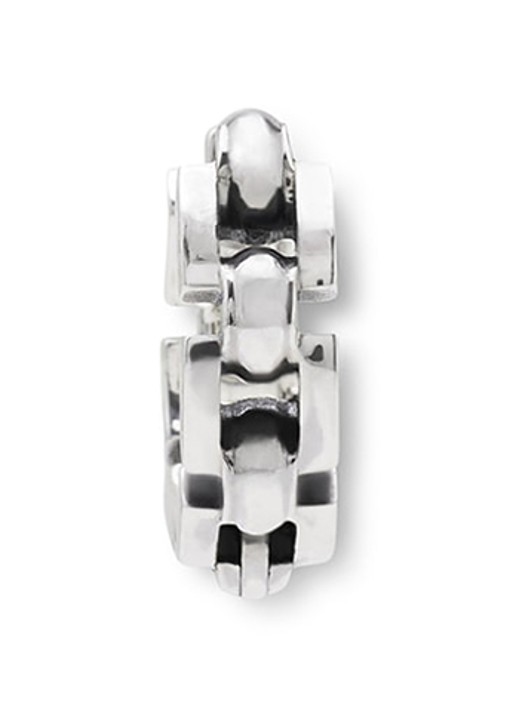 Buddha to Buddha Batul enkele oorring van zilver  - voorkant 5 zilver